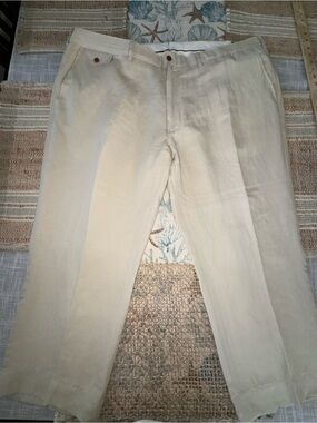 Polo Ralph Lauren Men's Linen Pants, Stone, 46x25.5